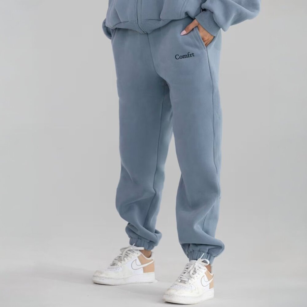 Comfrt Cloud Sweatpants in Blue Willow Oversized Unisex Size Small NWT - Picture 10 of 13